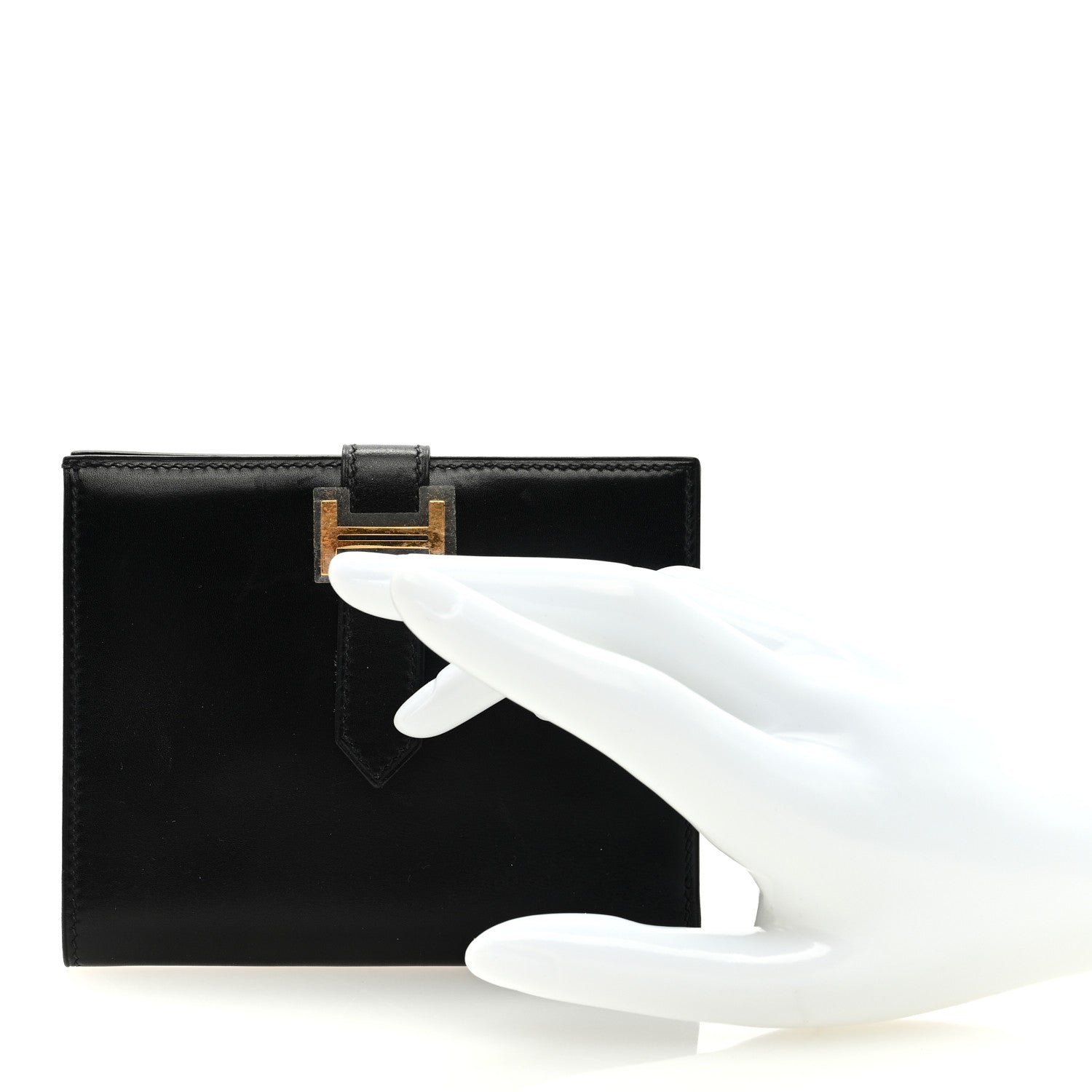 Hermes Box Bearn Compact Wallet Black 2 of 6