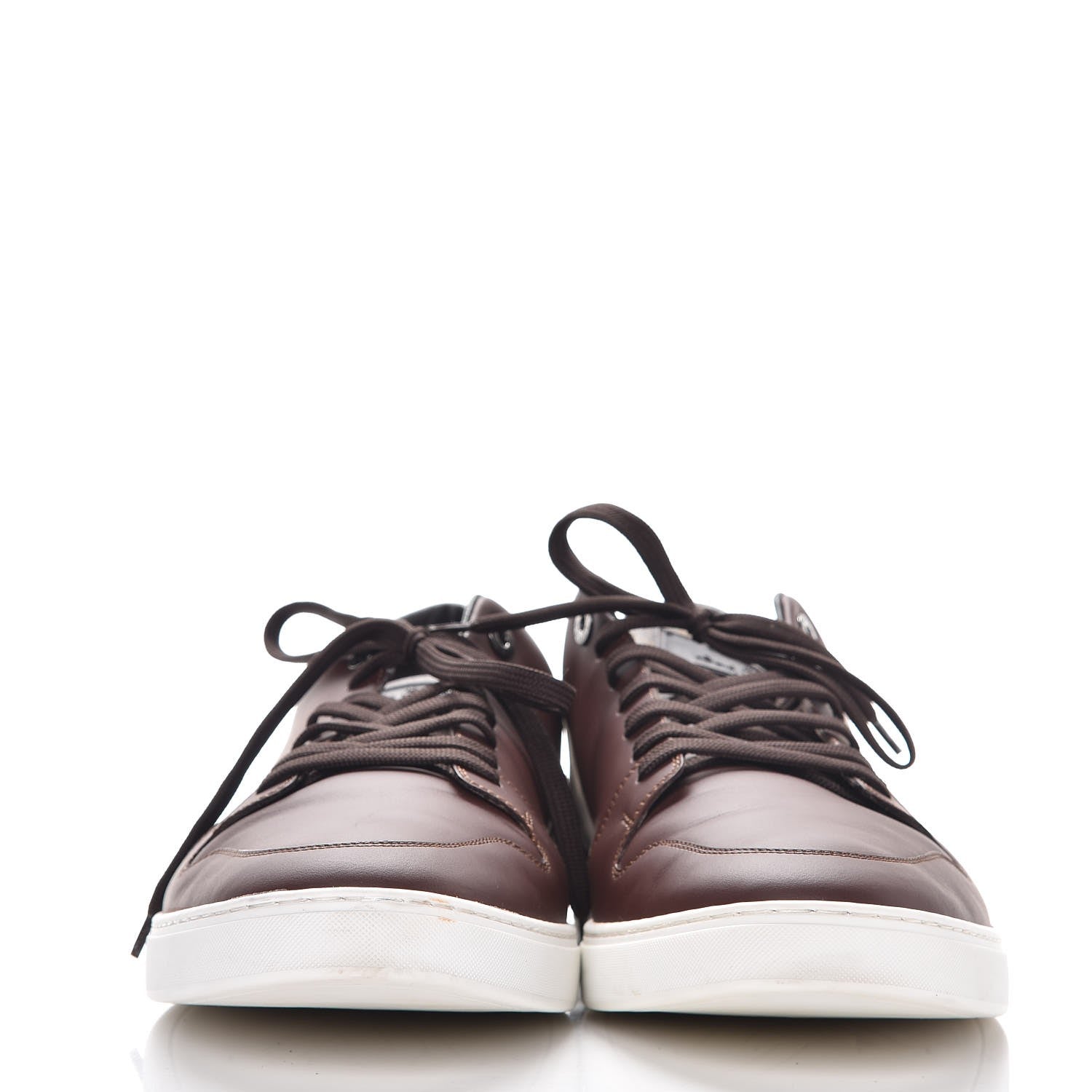 Louis Vuitton Calfskin Monogram Line Up Sneaker 13 Acajou 2 of 12