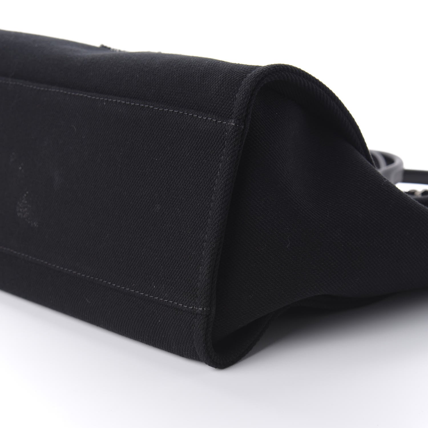 Chanel Canvas Pearl Medium Deauville Tote Black 6 of 11