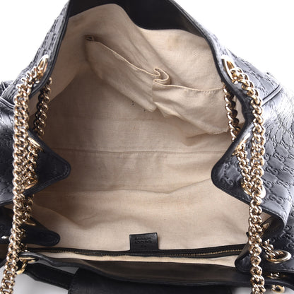 Gucci Guccissima Medium Emily Shoulder Bag Black 5 of 13