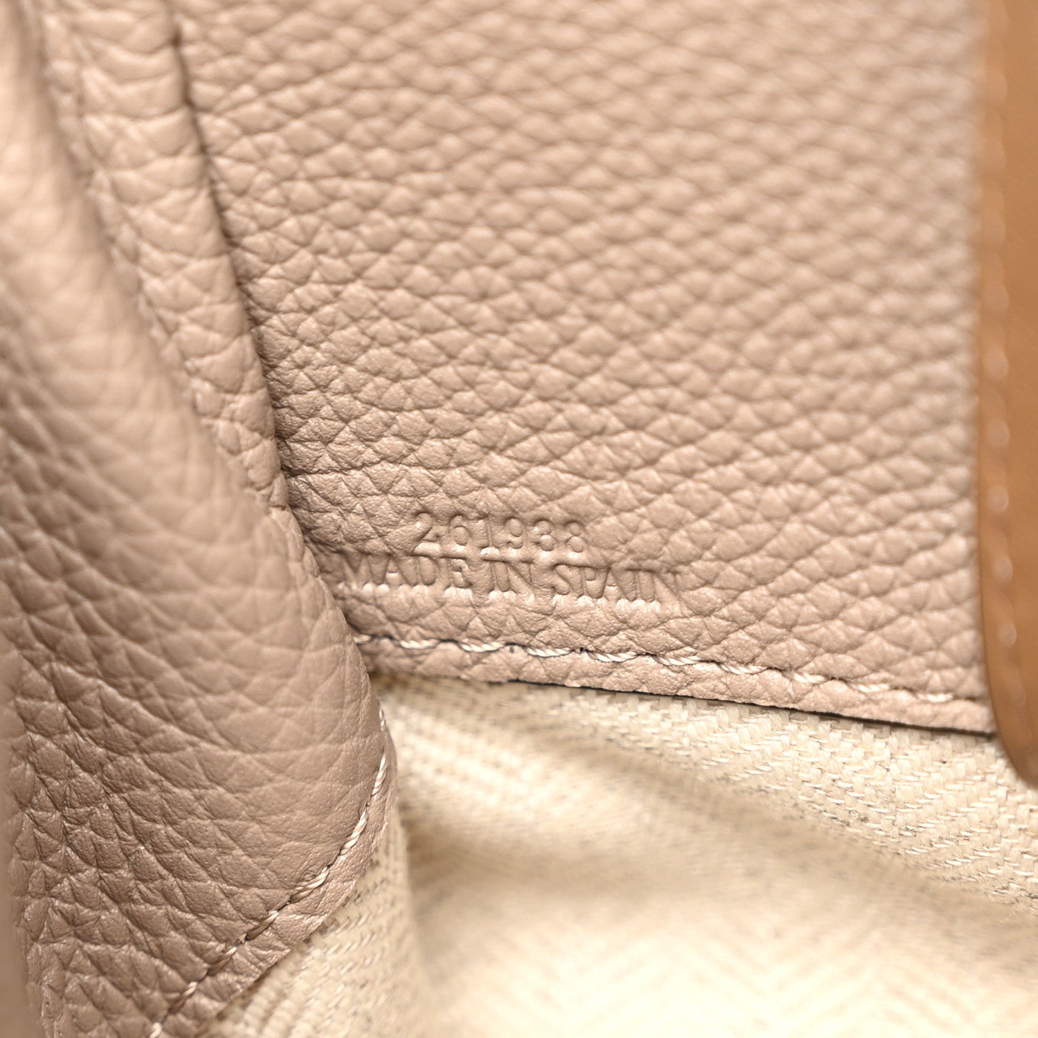 Loewe Calfskin Mini Hammock Shoulder Bag Sand Mink 7 of 10