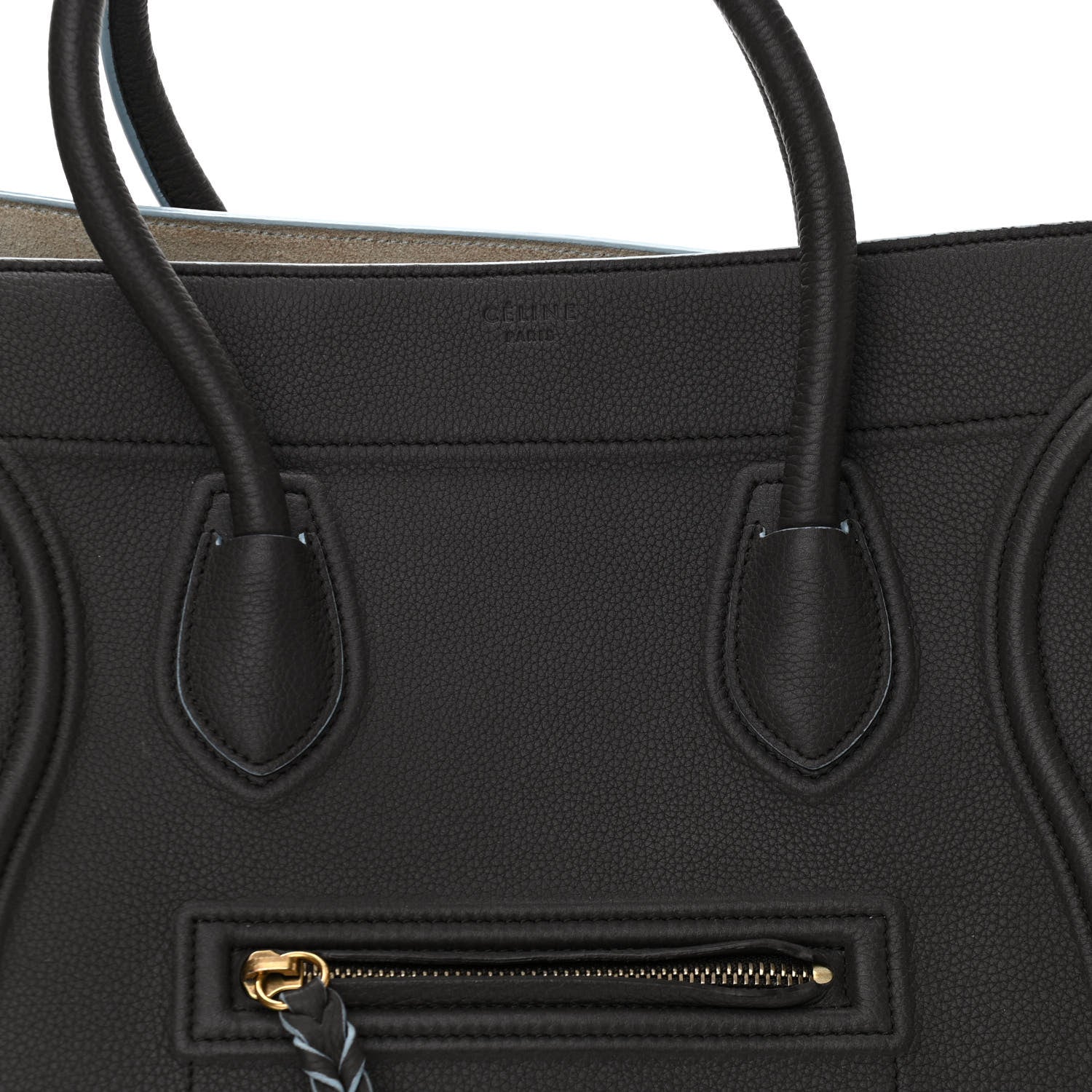 Celine Baby Grained Calfskin Medium Phantom Luggage Anthracite 9 of 17