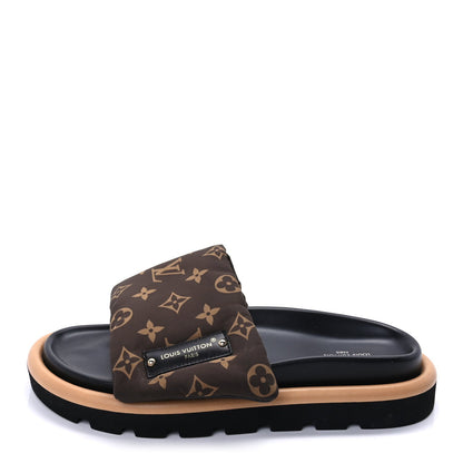 Louis Vuitton Nylon Monogram Pool Pillow Comfort Mule 40 Cacao Brown 1 of 10