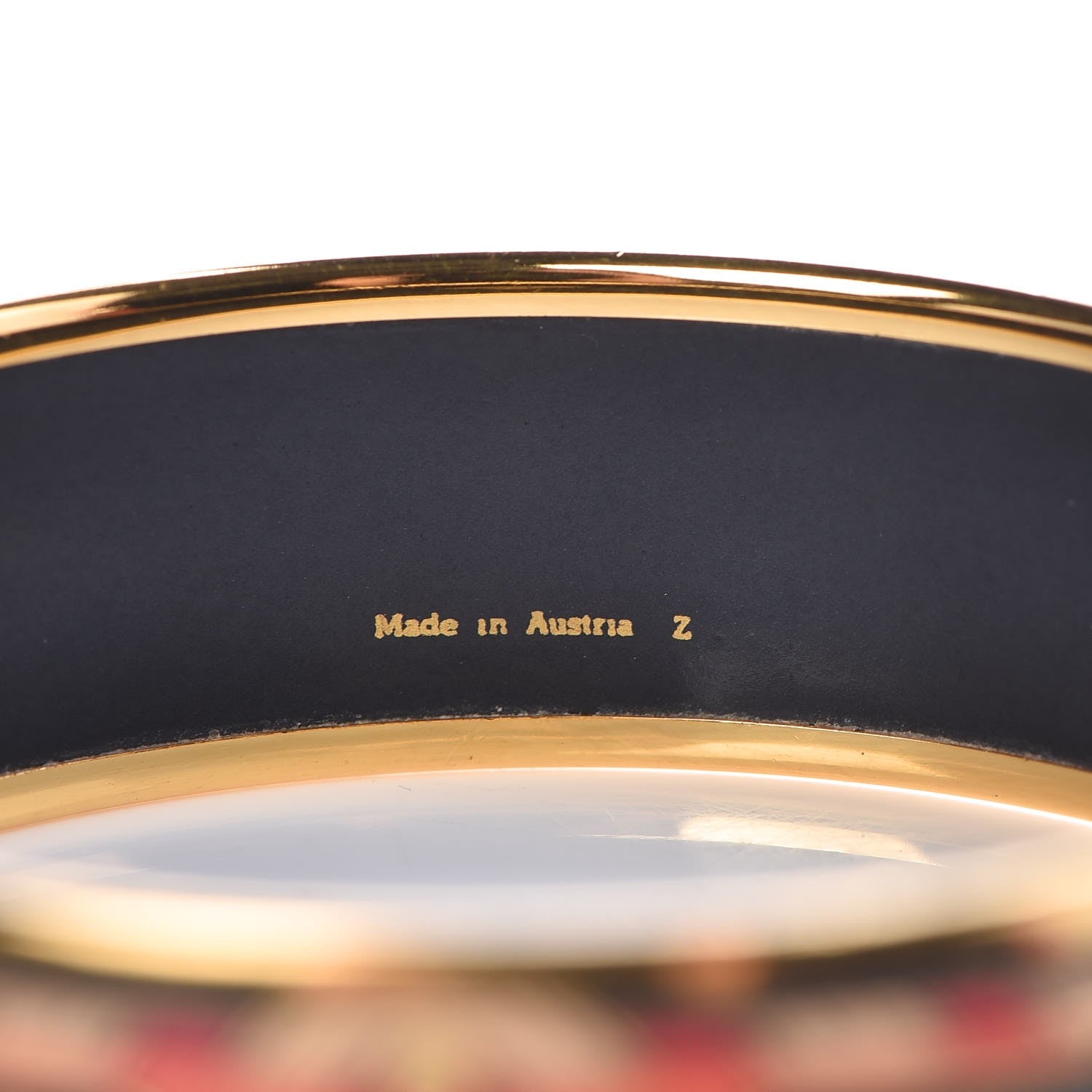 Hermes Enamel Printed Wide Chariots Bracelet 65 5 of 5