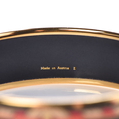 Hermes Enamel Printed Wide Chariots Bracelet 65 5 of 5