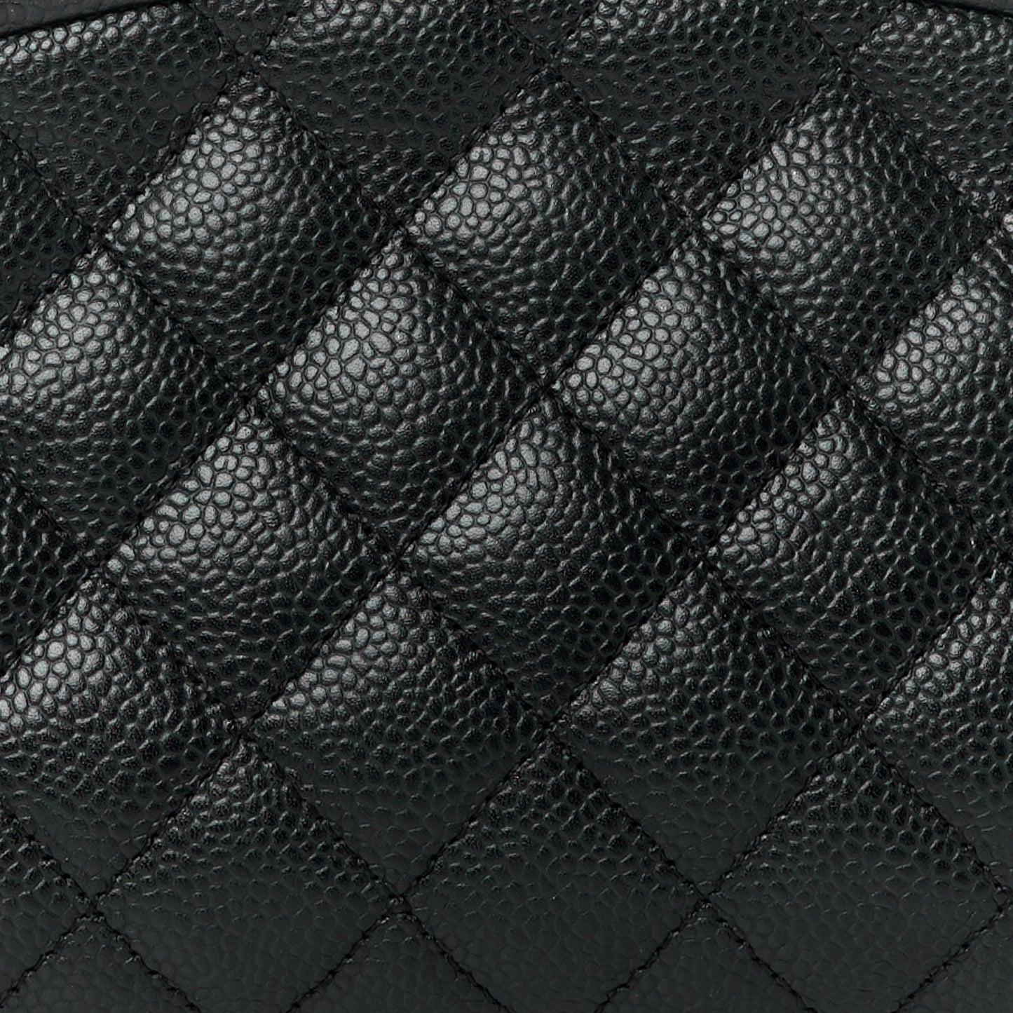 Caviar Quilted Timeless Clutch Black