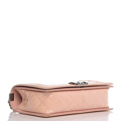 Chanel Patent Chevron New Medium Boy Flap Light Pink 5 of 8