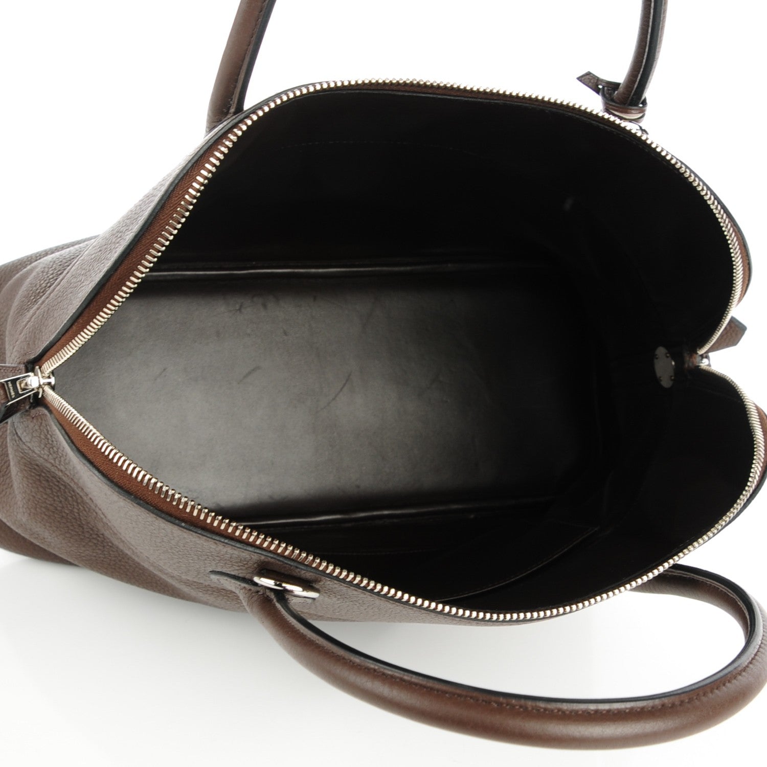 Hermes Taurillon Clemence Bolide 35 Chocolate 12 of 15