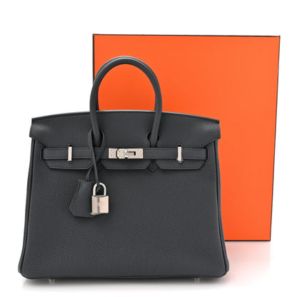 Hermes Togo Birkin 25 Gris Misty 11 of 11