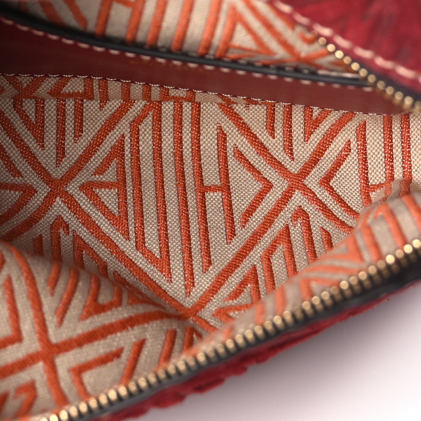Suede Mini Daria Chain Bag Red