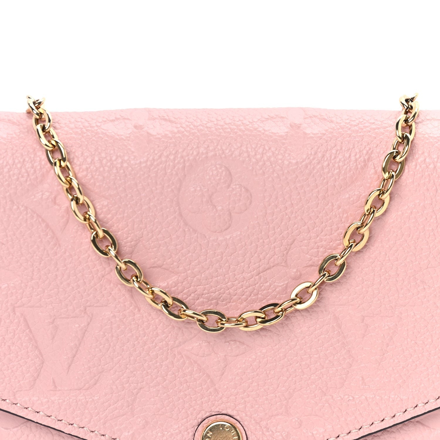 Louis Vuitton Empreinte Pochette Felicie Chain Wallet Rose Poudre Rose Poudre 8 of 10