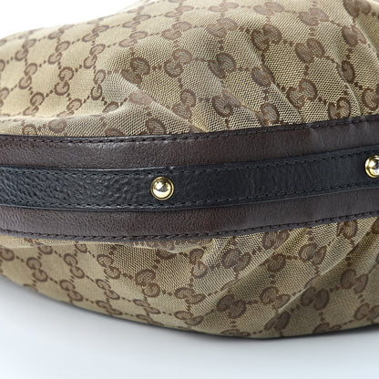 Gucci Monogram Medium Interlocking Hobo Dark Brown 9 of 12