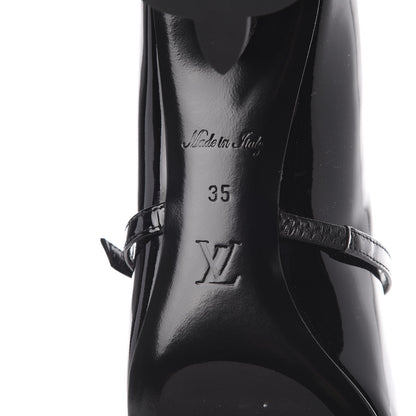 Louis Vuitton Patent Uniformes Silhouette 40mm Pumps 35 Black 7 of 8