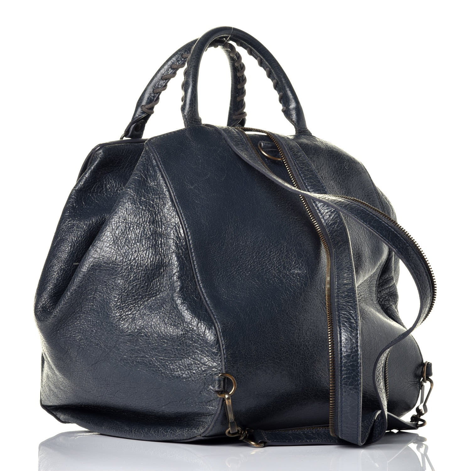 Balenciaga Agneau Classic Hardware Zip Traveler Backpack Anthracite 3 of 9