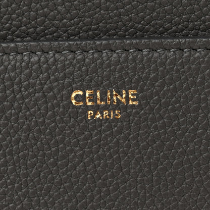 Celine Soft Grained Calfskin Sangle Bucket Bag Kohl 6 of 10