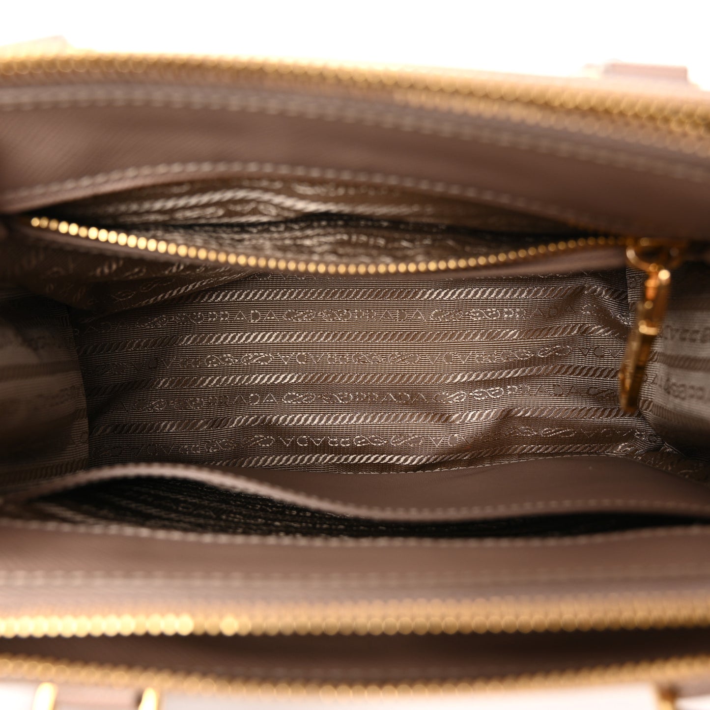 Saffiano Mini Galleria Double Zip Tote Cipria