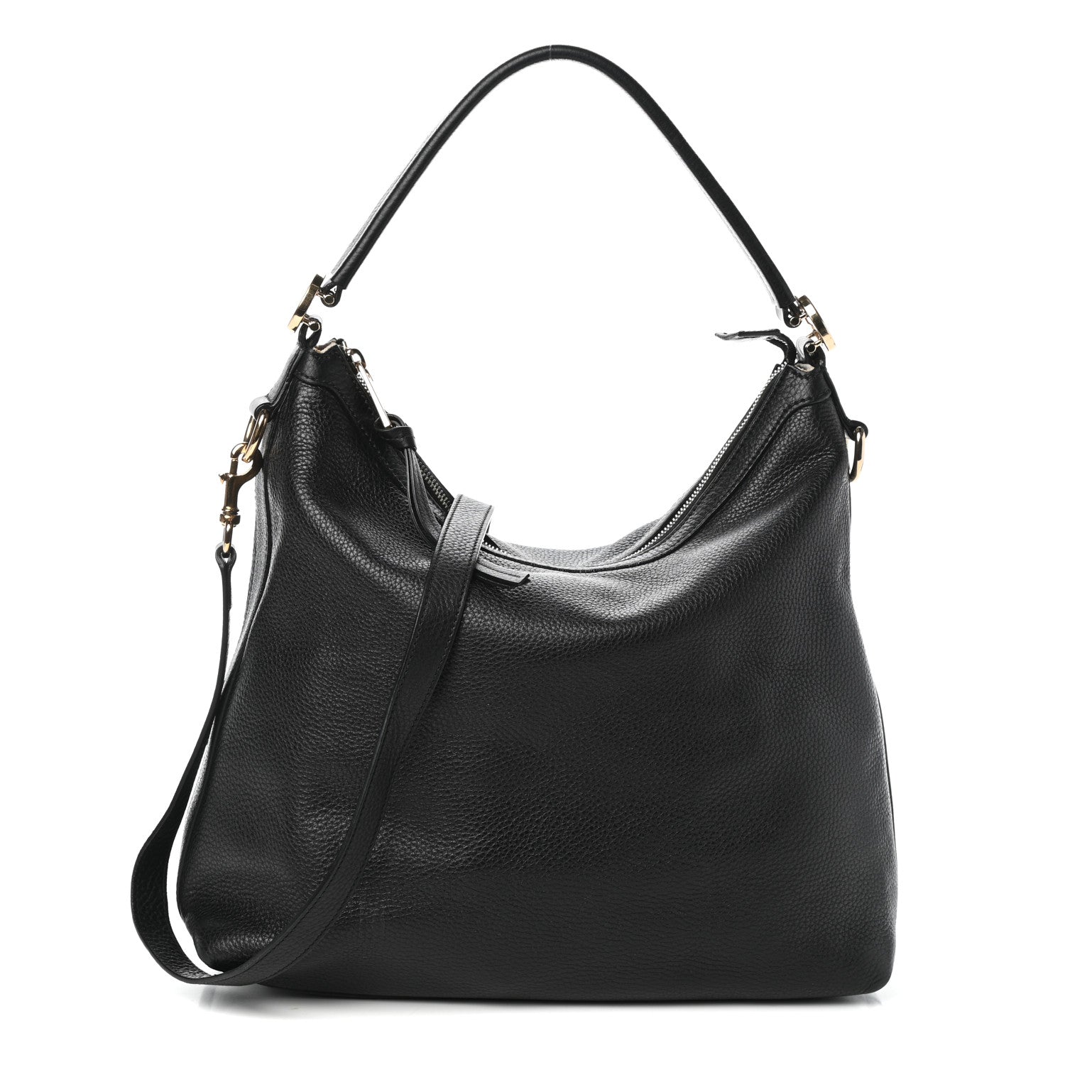 Gucci Pebbled Calfskin Small Miss GG Hobo Black 1 of 9