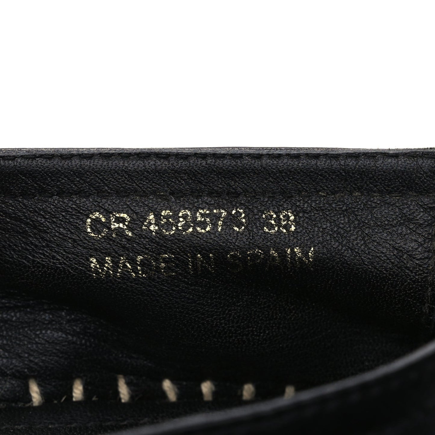 Lambskin Monogram Espadrilles 38 Black