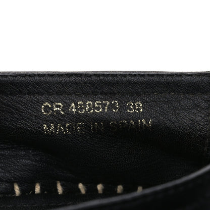 Saint Laurent Lambskin Monogram Espadrilles 38 Black 8 of 10