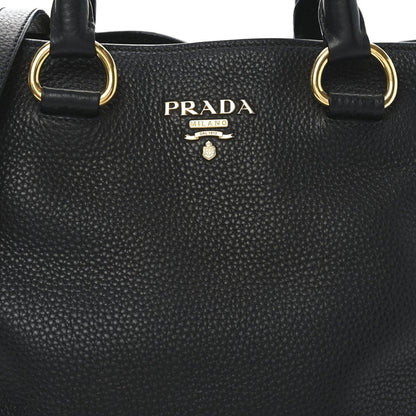 Prada Vitello Daino Tote Black 7 of 7