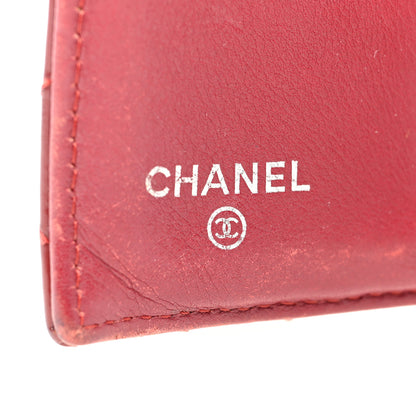 Chanel Patent Quilted Compact French Flap Wallet Red 7 of 8