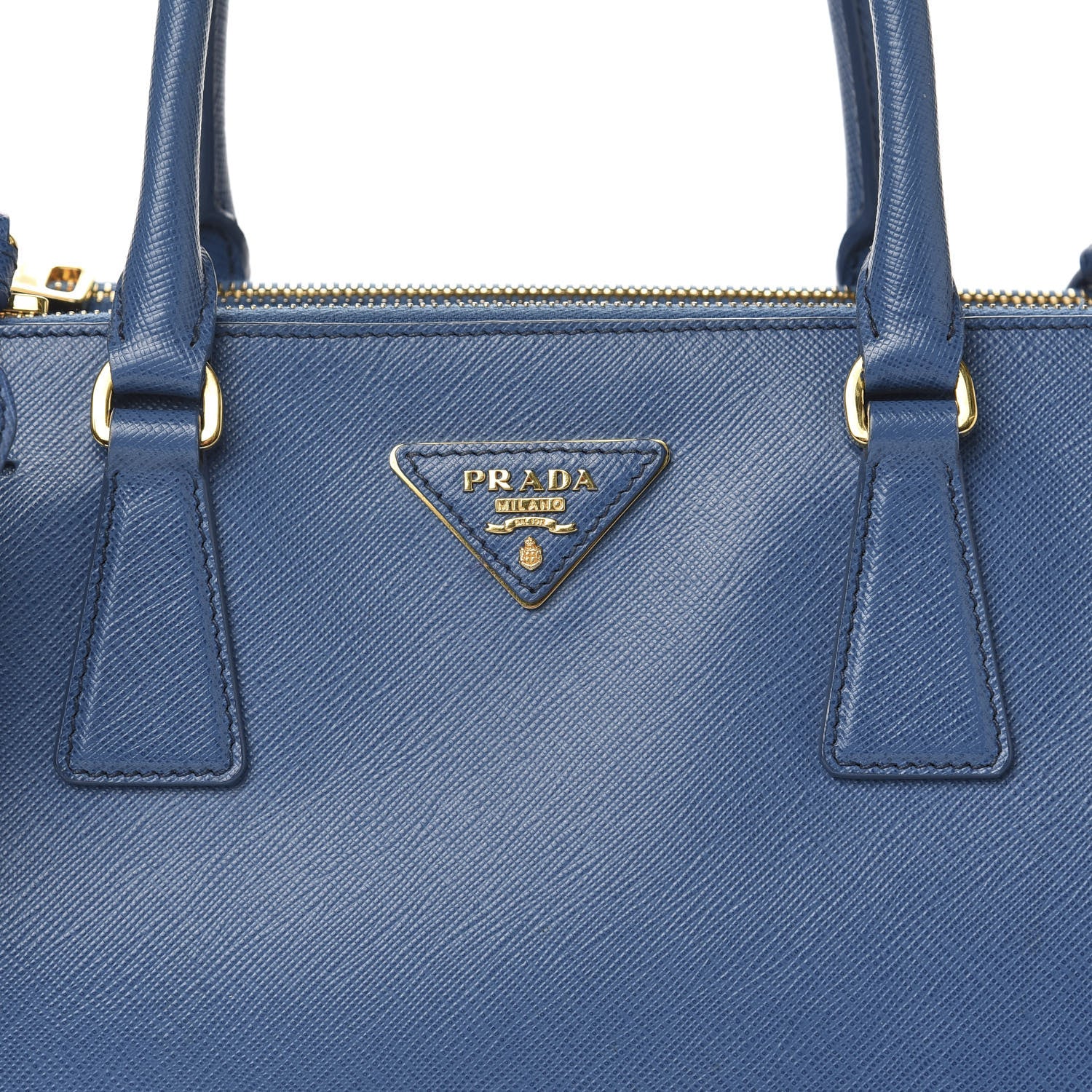 Prada Saffiano Small Galleria Double Zip Tote Bluette 17 of 17