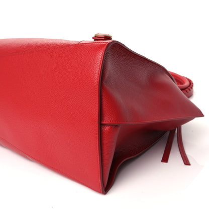 Balenciaga Grained Calfskin Neo Classic Gold Hardware Large Top Handle Bag Medium Red 9 of 9