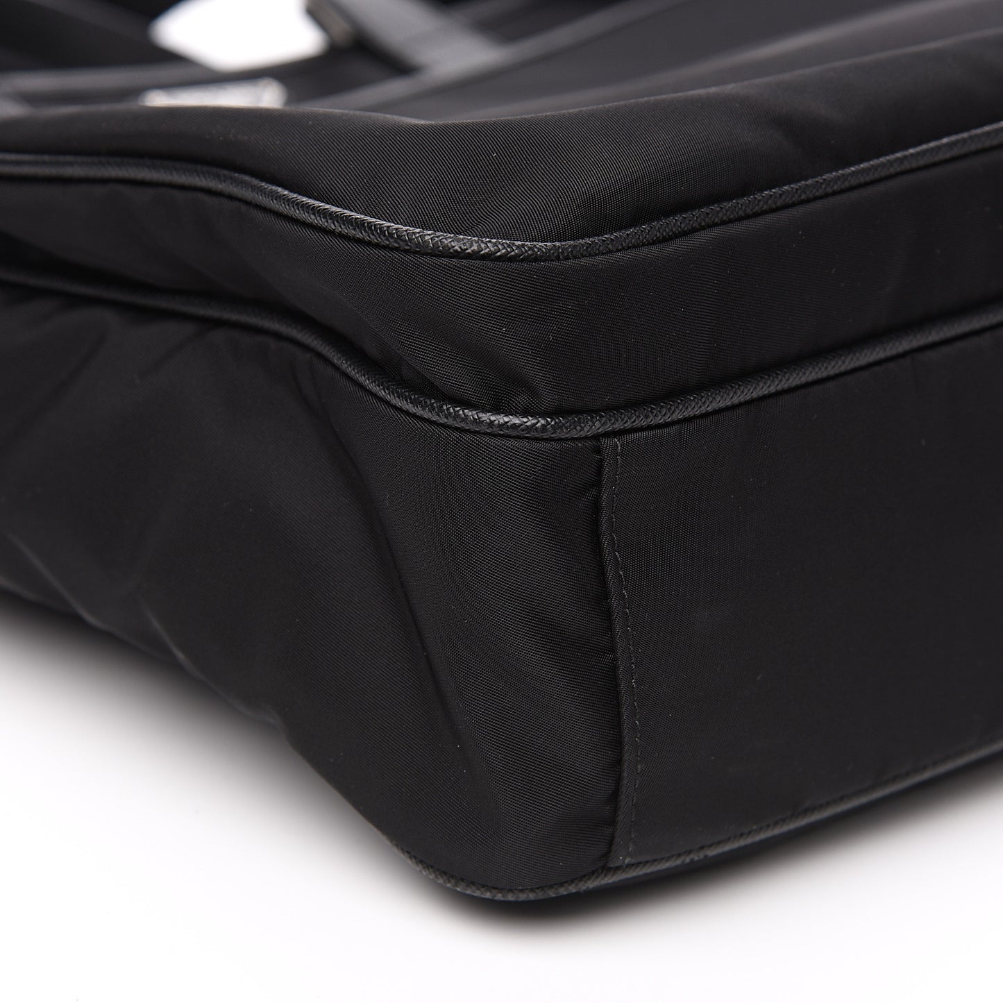 Tessuto Nylon Saffiano Tote Black