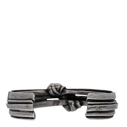 Saint Laurent Brass Knot Cuff L Silver 3 of 6