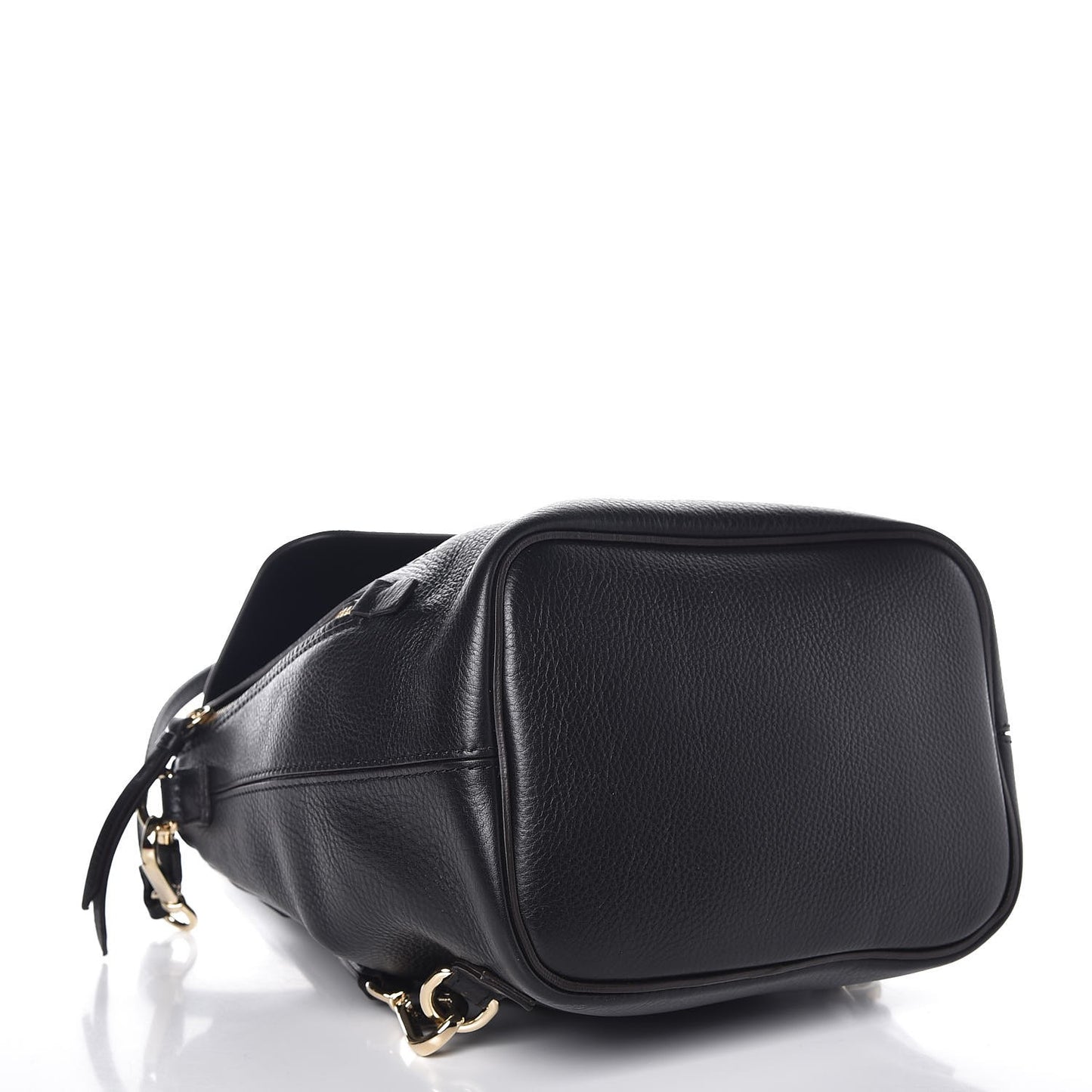 Suede Calfskin Small Faye Backpack Black