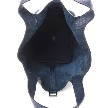 Hermes Taurillon Clemence Picotin Lock 18 PM Bleu Abysse 5 of 10