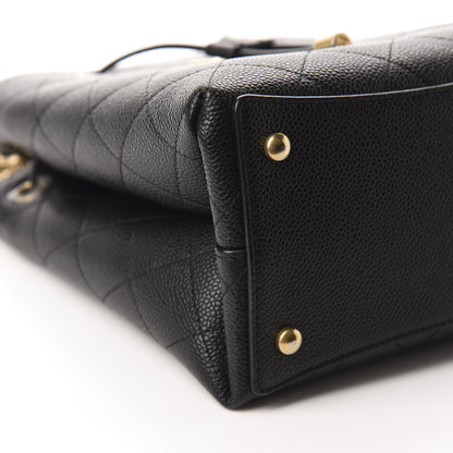 Chanel Grained Calfskin Stitched Small Drawstring Bag Black 6 of 11