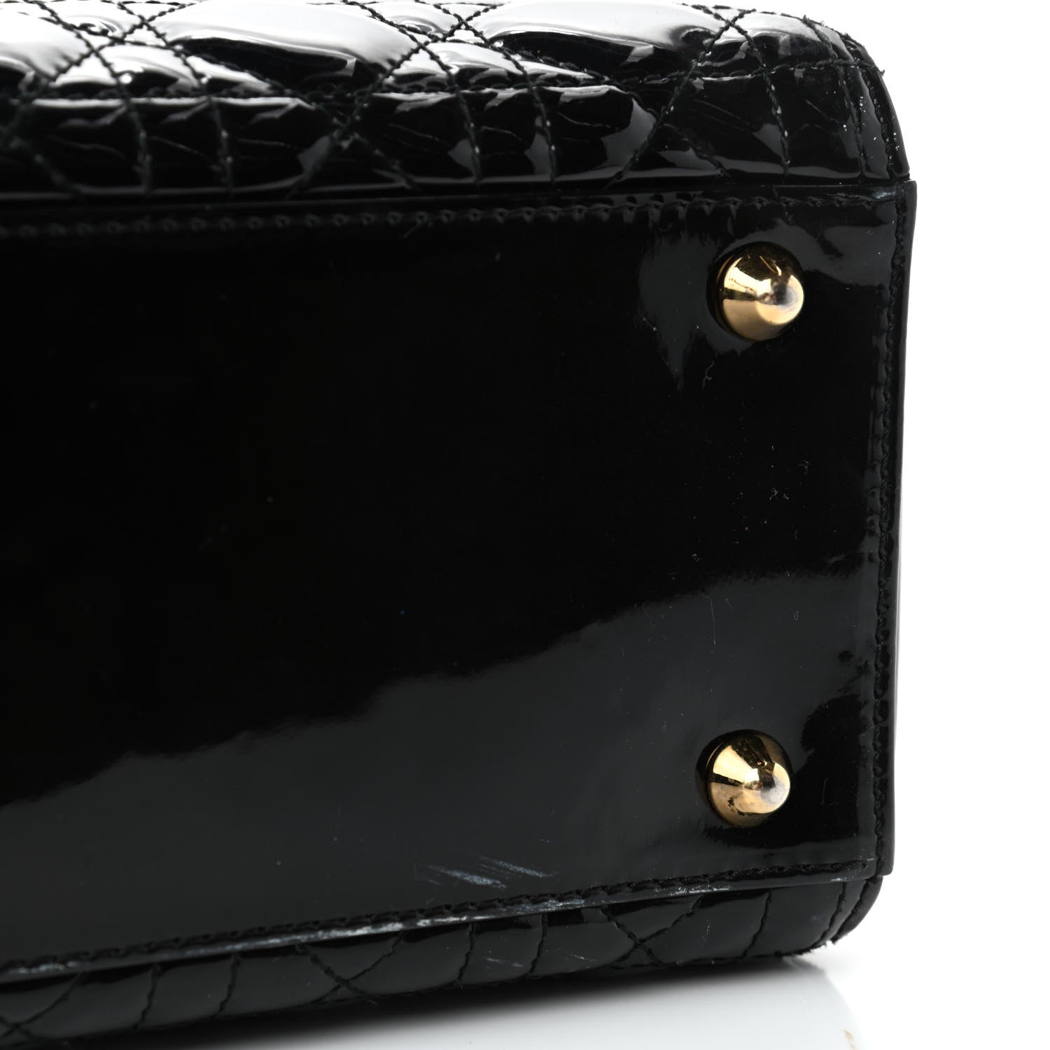 Christian Dior Patent Cannage Large Lady Dior Black 6 of 6