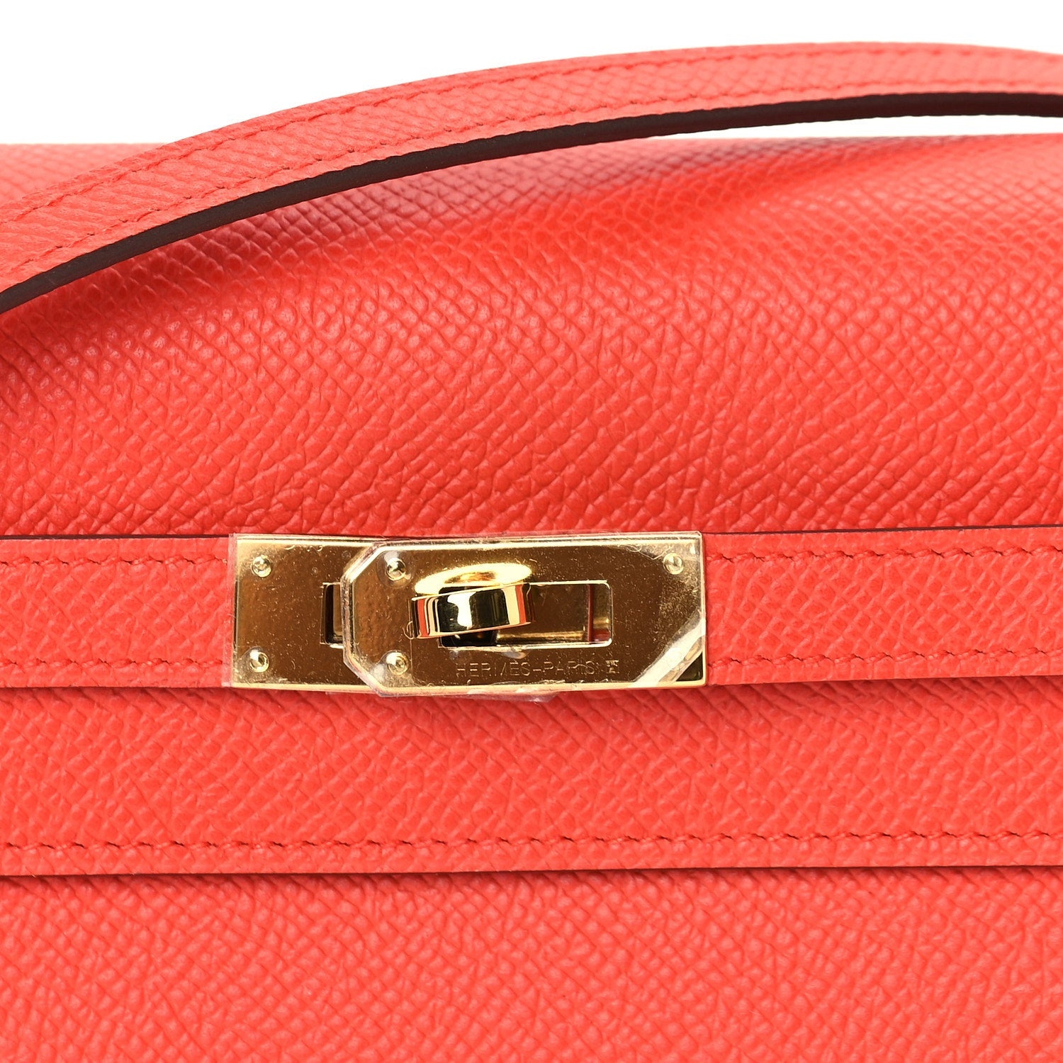 Hermes Epsom Kelly Wallet To Go Orange Field 6 of 8