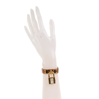 Hermes Stainless Steel Barenia 20mm Kelly Cadena Quartz Watch Fauve 3 of 10