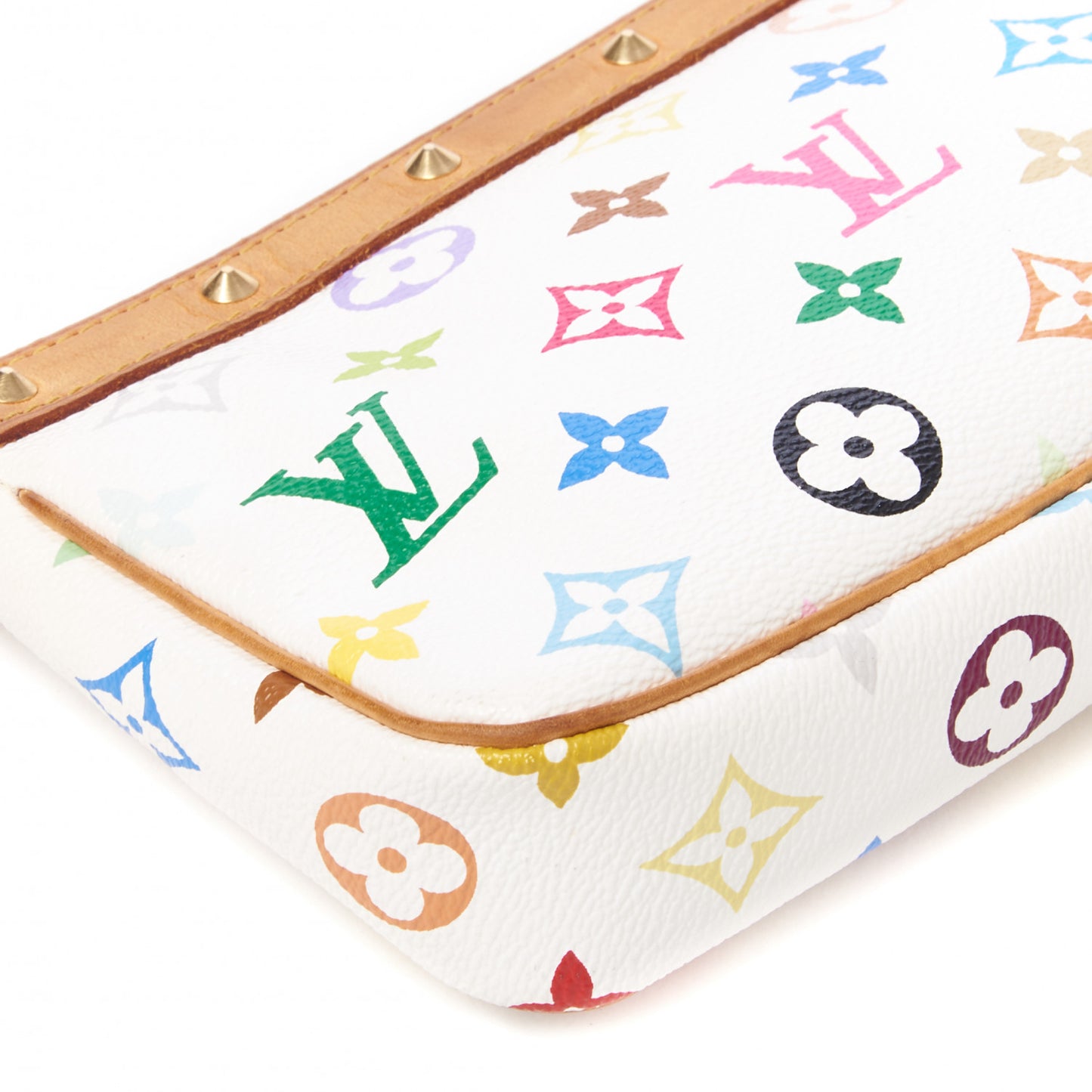 Monogram Multicolor Pochette Accessories White