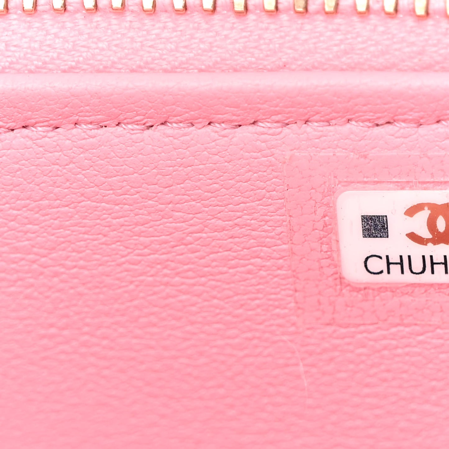 Lambskin Quilted Pick Me Up Vanity Case Pink