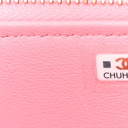 Chanel Lambskin Quilted Pick Me Up Vanity Case Pink 8 of 11