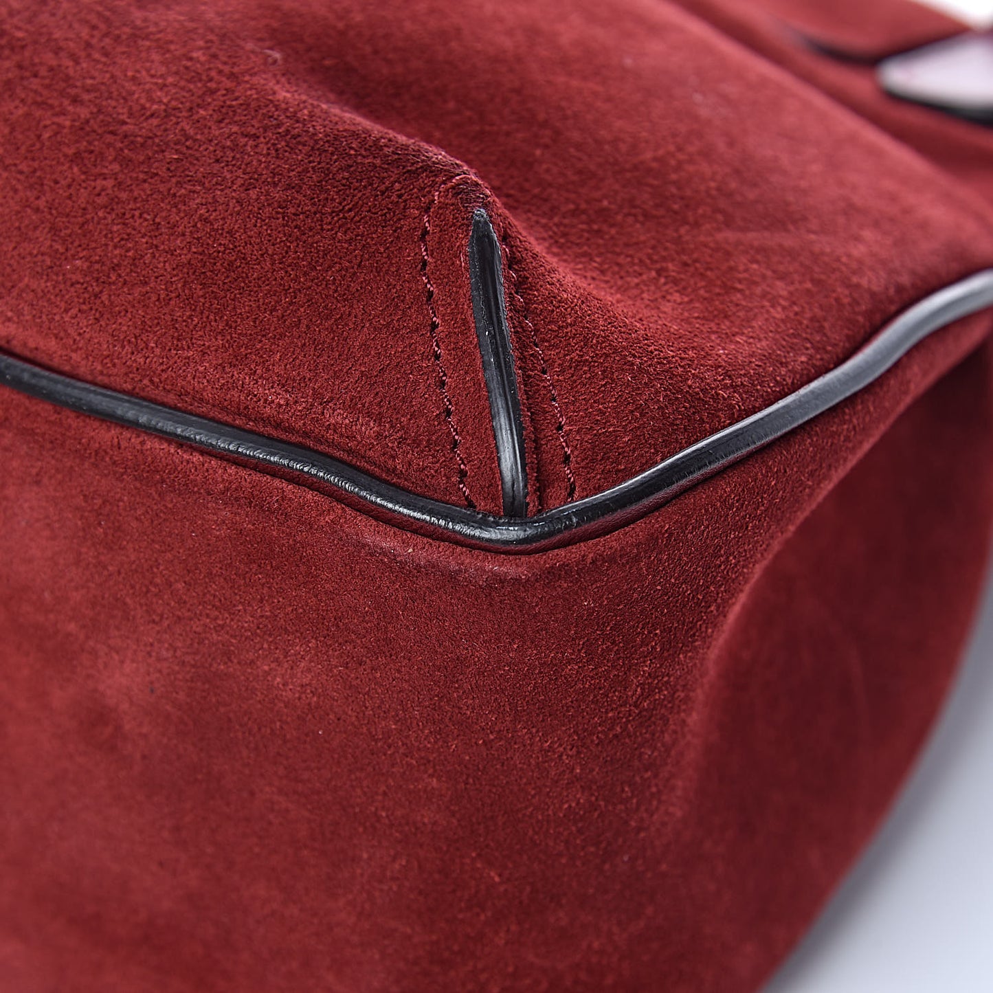 Suede Small Lexa Shoulder Bag Sienna Red