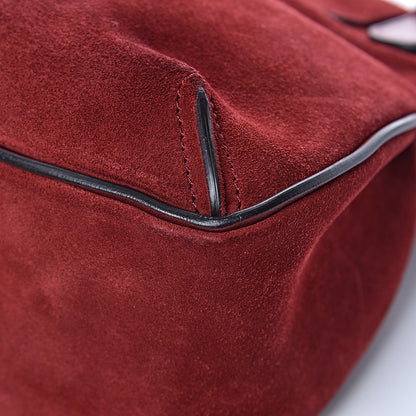 Chloe Suede Small Lexa Shoulder Bag Sienna Red 11 of 17