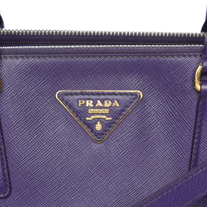 Prada Saffiano Small Galleria Double Zip Tote Viola 13 of 17