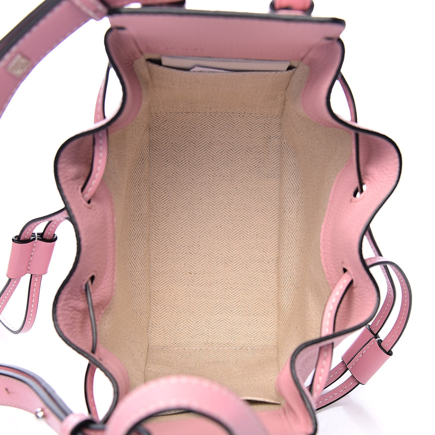 Calfskin Mini Hammock Shoulder Bag Pastel Pink