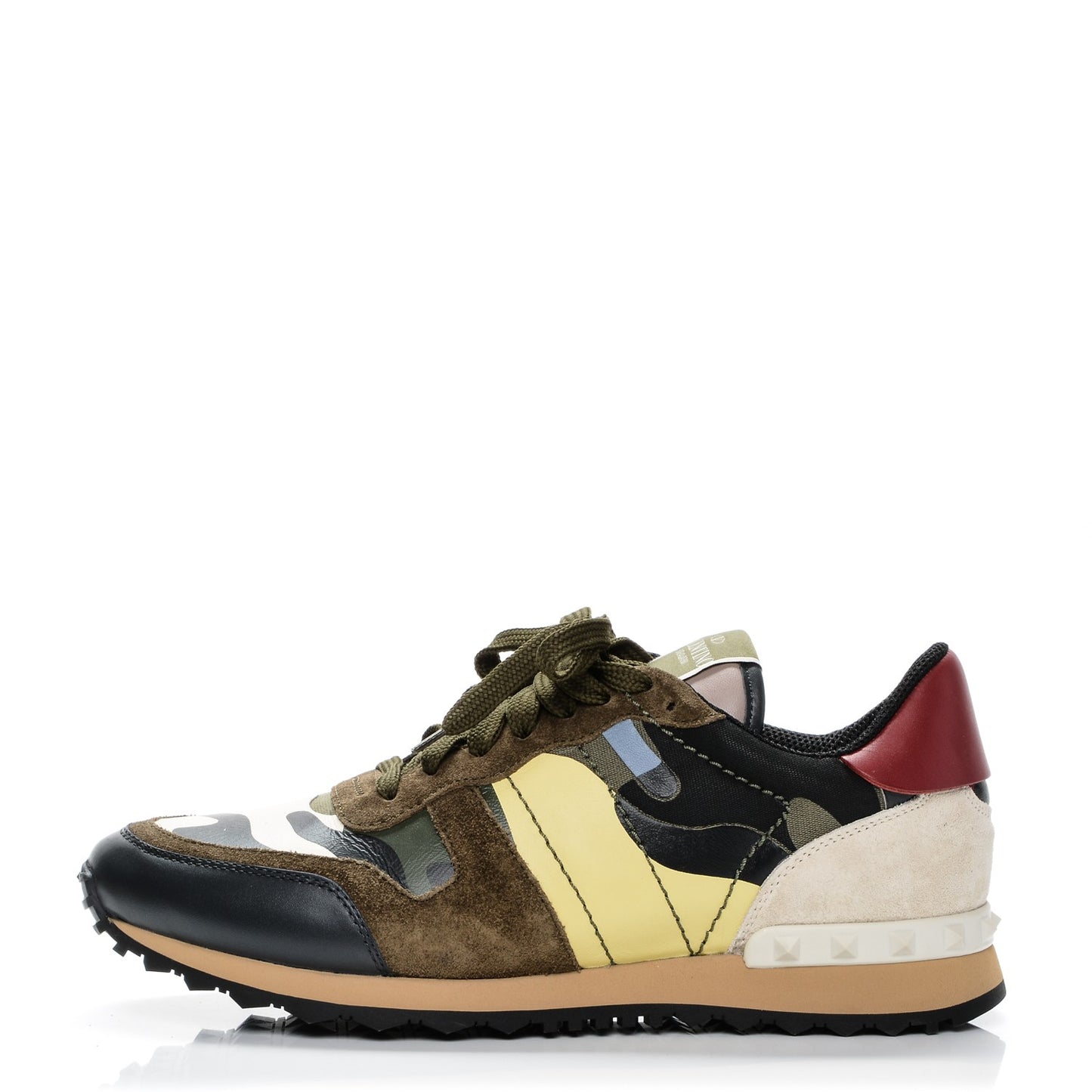 Nappa Suede Camouflage Mens Rockrunner Sneakers 41 Multicolor