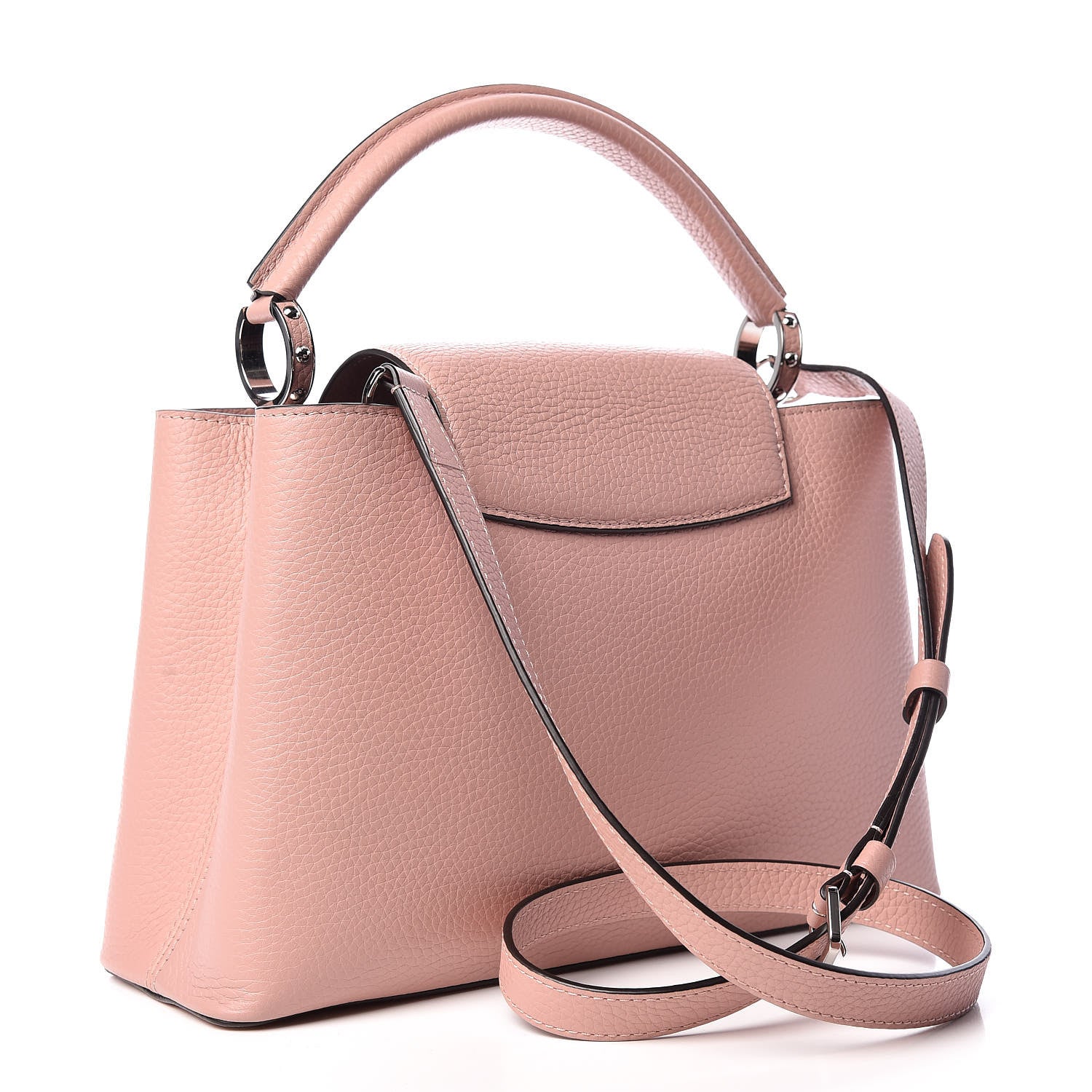 Louis Vuitton Taurillon Capucines PM Magnolia 3 of 9