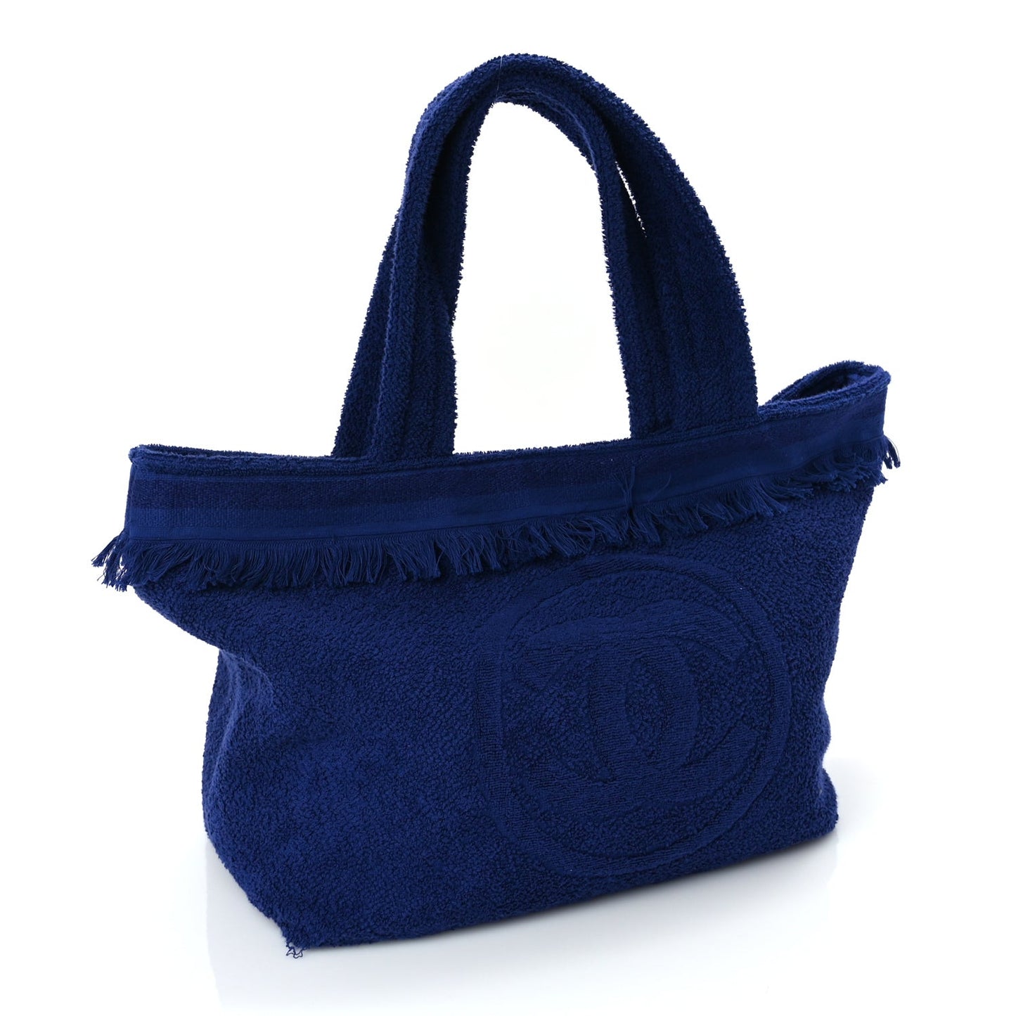 Terry Cotton CC Beach Tote Towel Set Blue