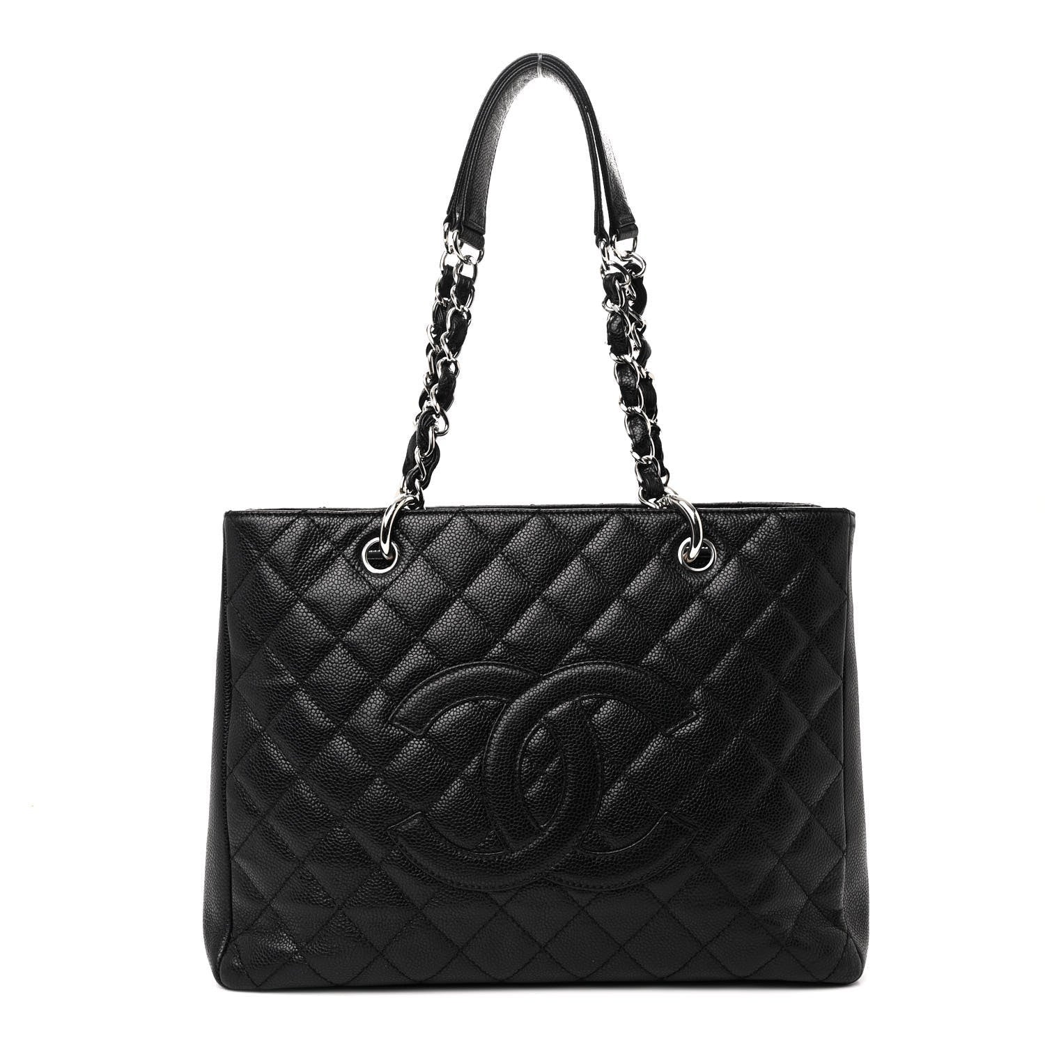 Chanel Caviar Quilted Grand Shopping Tote GST Black 1 of 7