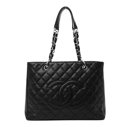 Chanel Caviar Quilted Grand Shopping Tote GST Black 1 of 7