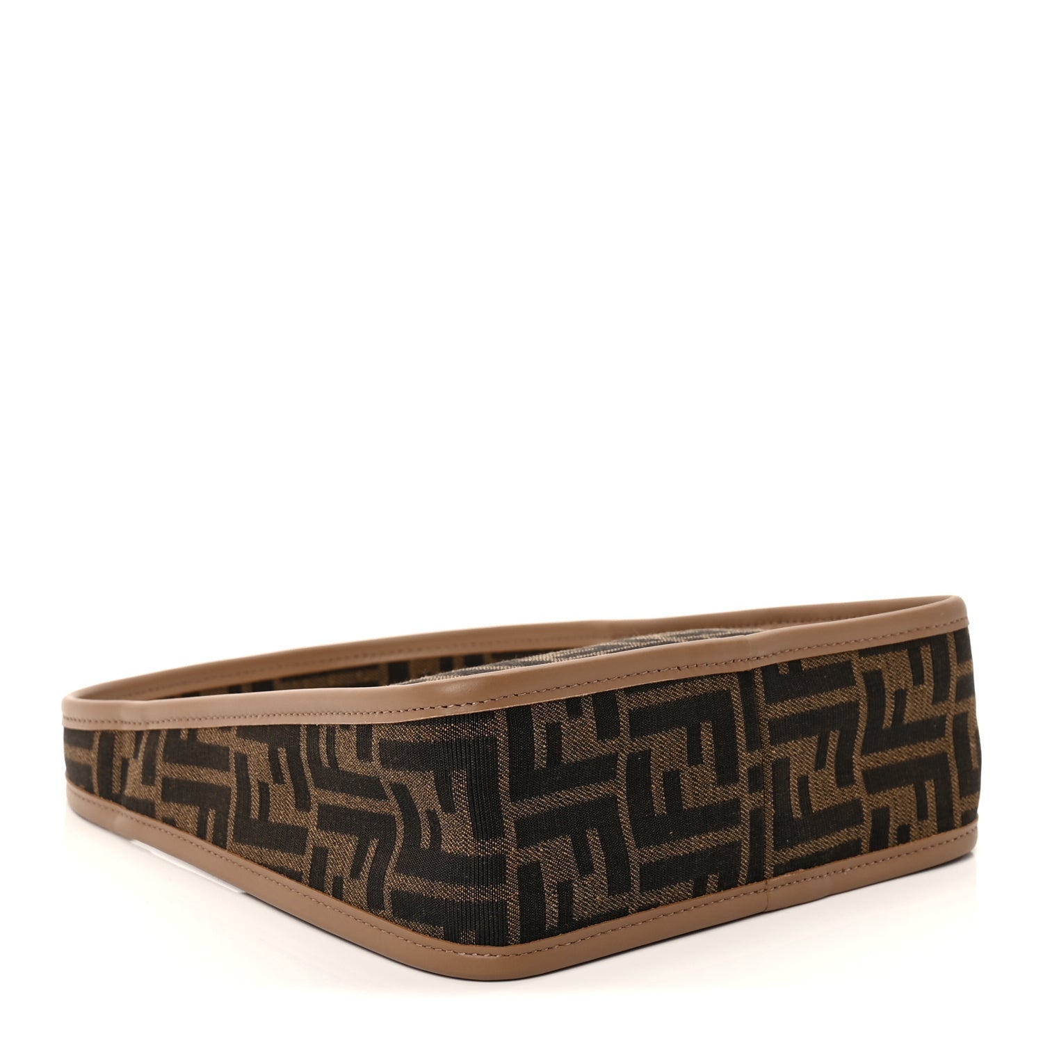 Fendi Fabric Jacquard Vitello Grace FF 1974 Mini Fendessence Shoulder Bag Tobacco Moro Ebano 3 of 8