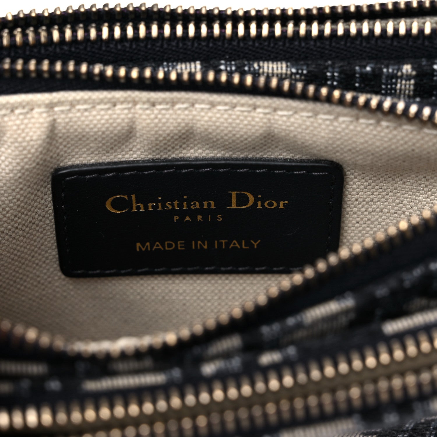 Christian Dior Oblique Saddle Pouch With Strap Navy Blue 7 of 9