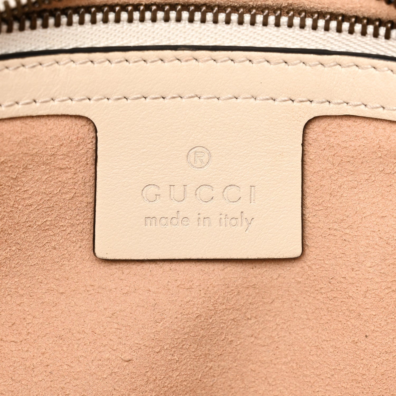 Gucci Calfskin Matelasse Small GG Marmont Shoulder Bag White 6 of 7